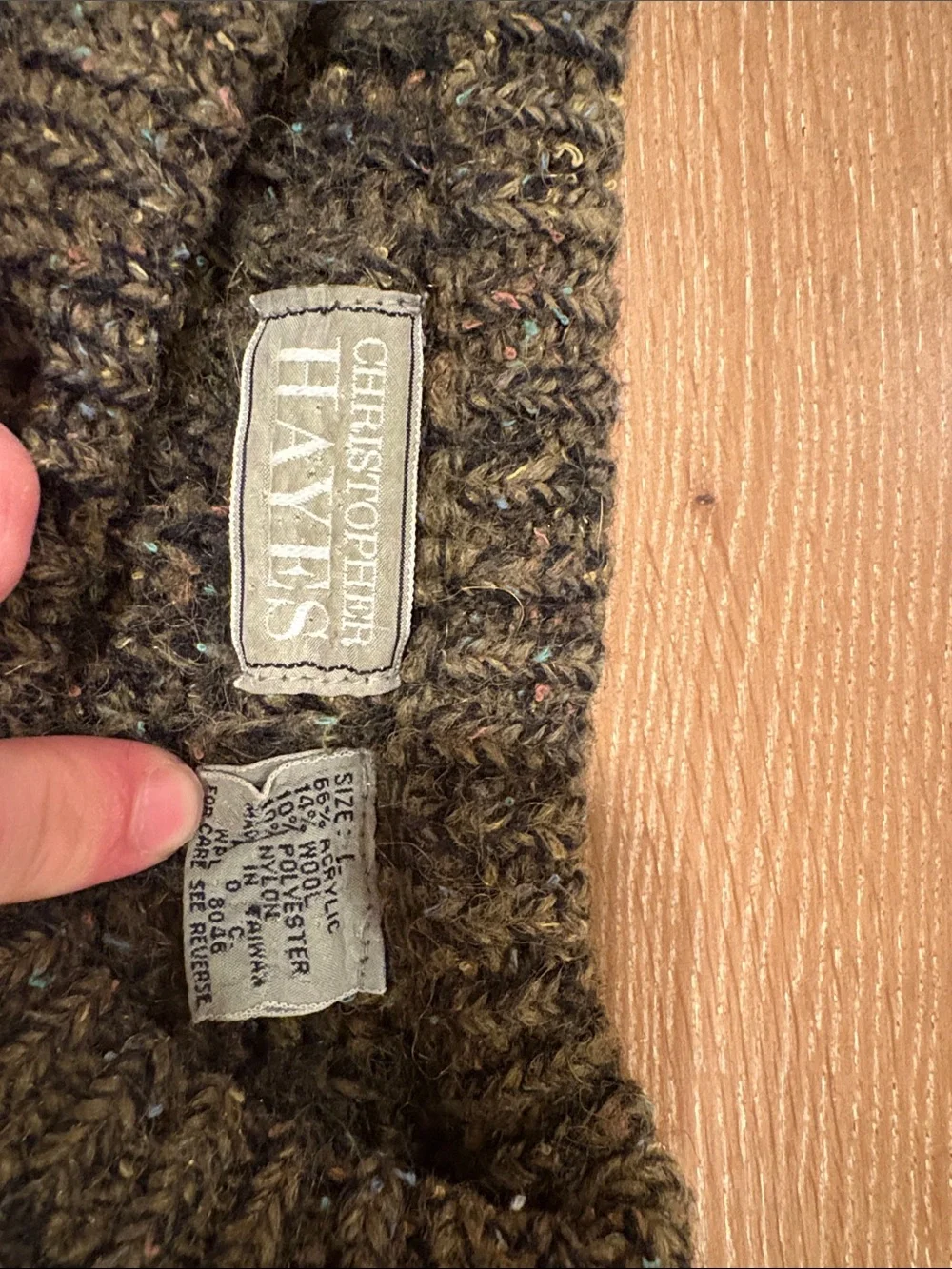 Christopher Hayes Chunky Knit Crewneck Sweater - Olive Mélange